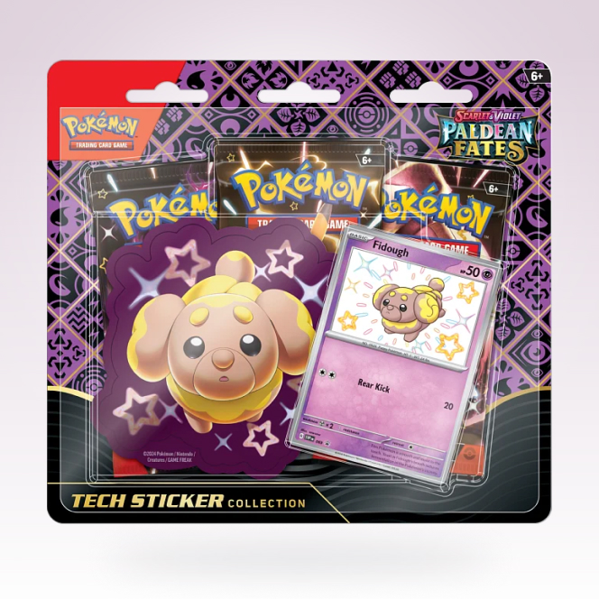 Obrazek: Paldean Fates Tech Sticker Collection: Fidough