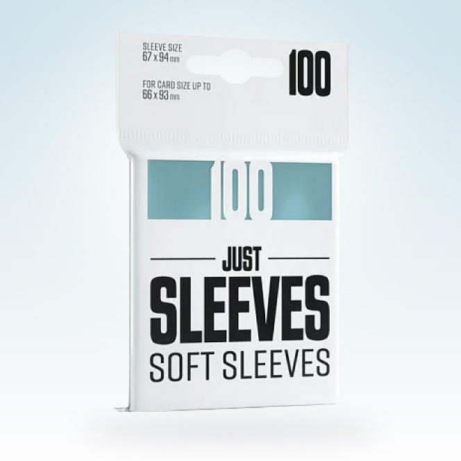 Obrazek: Obaly na karty Just Sleeves - průhledné 100ks (soft card sleeves) Gamegenic