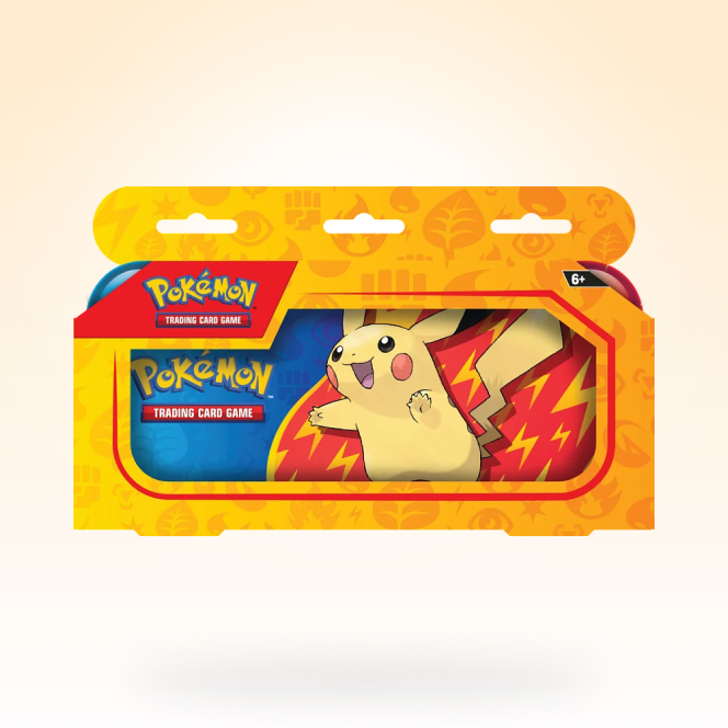 Obrazek: Pokémon penál Pikachu - plechový + 2x booster (Back to School 2023)