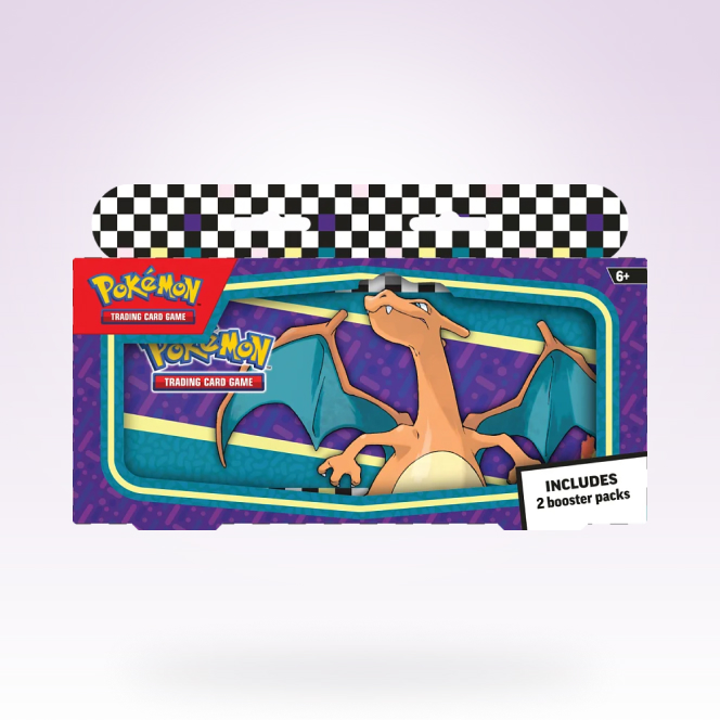 Obrazek: Pokémon penál Charizard - plechový + 2x booster (Back to School 2024)