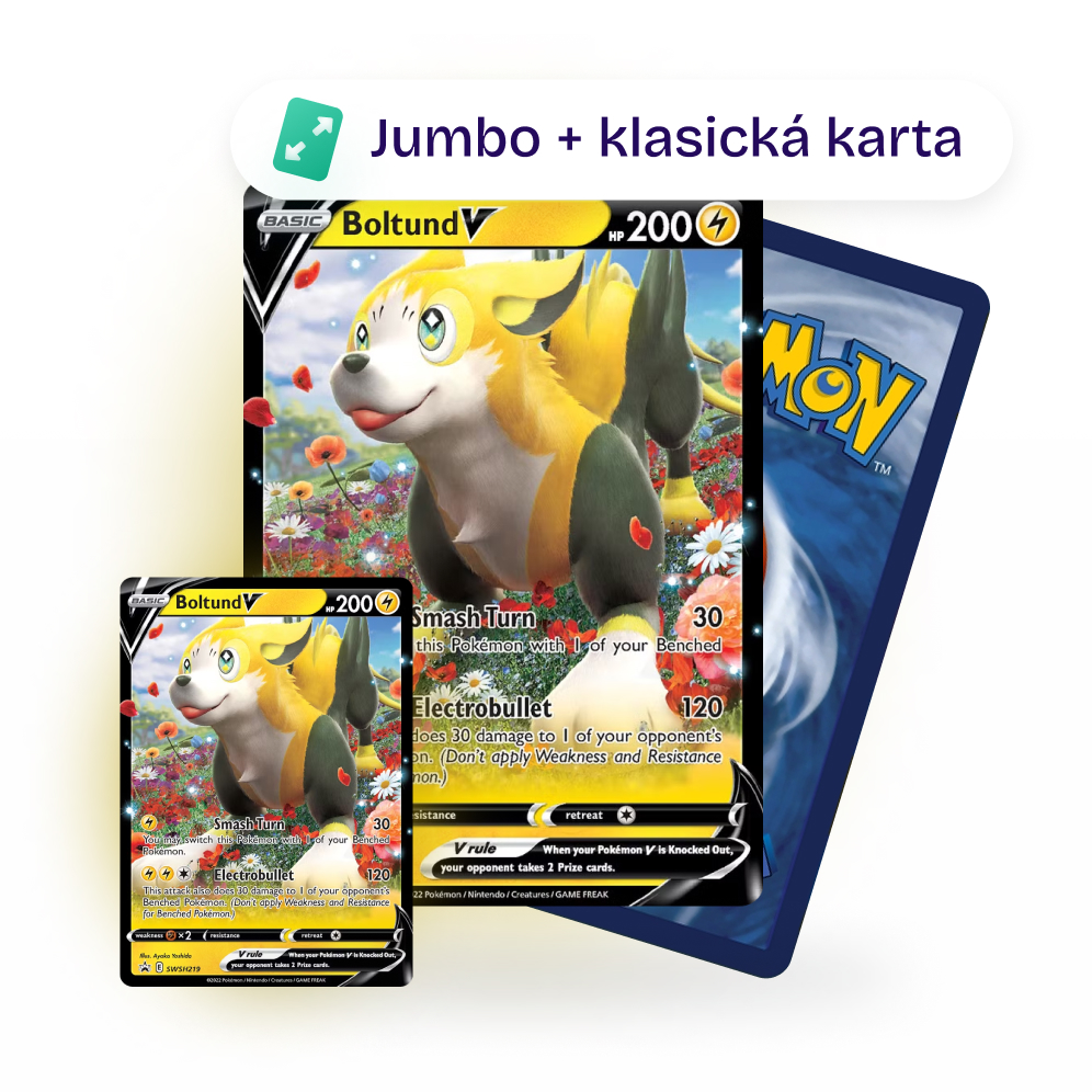 Obrazek: Jumbo karta Boltund V [SWSH 219] + klasická karta zdarma