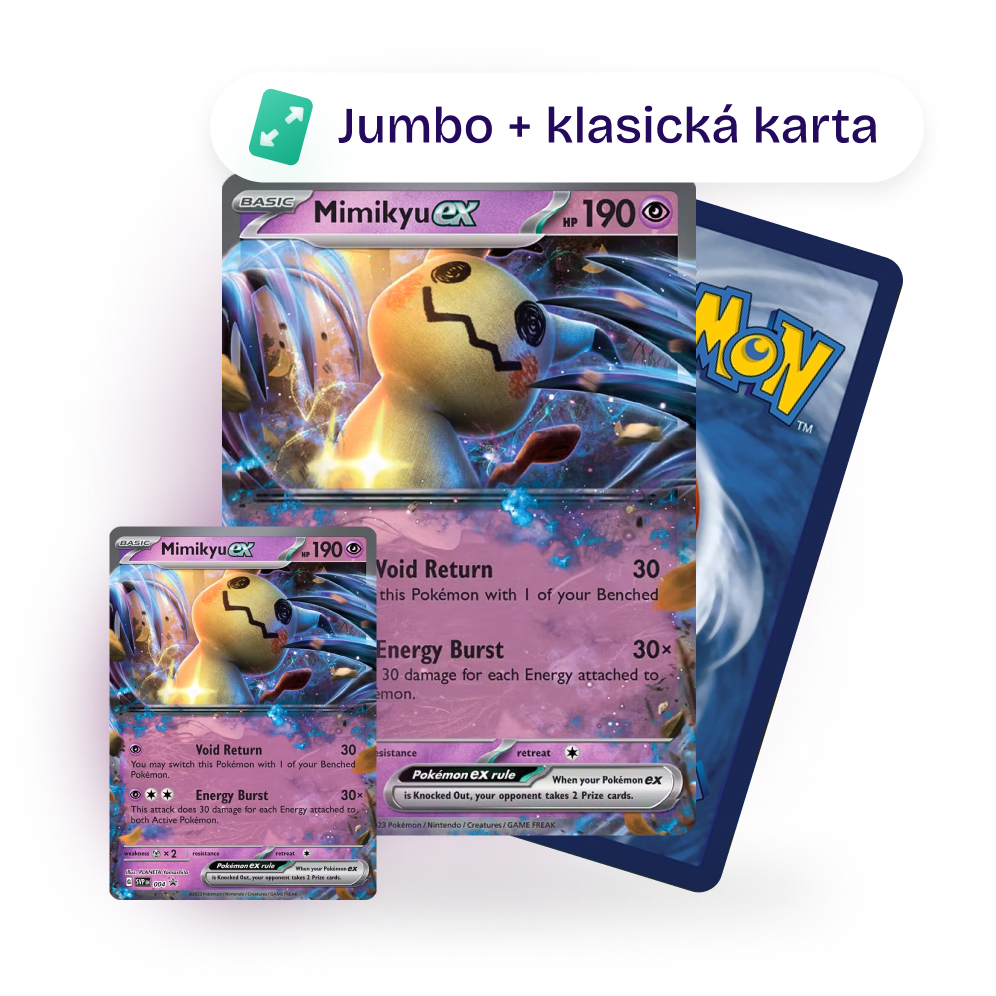 Obrazek: Jumbo karta Mimikyu ex [SVP 004] + klasická karta zdarma